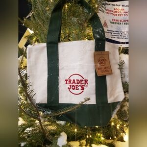 Trader Joe's Mini Canvas Tote Bag
